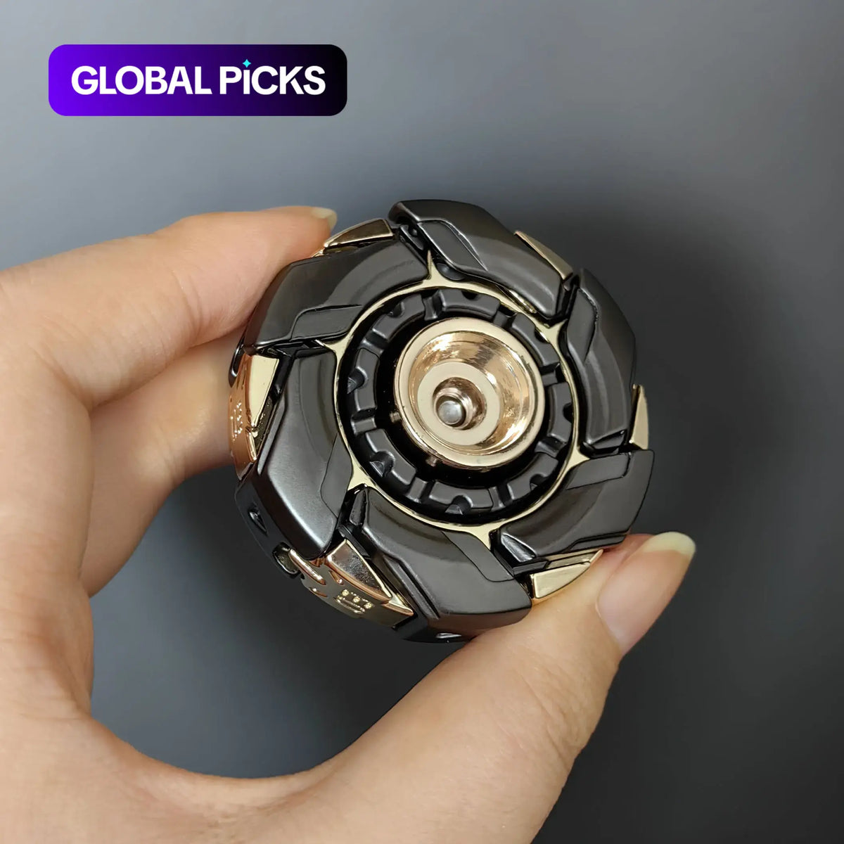 Fidget Spinner Toy, 1 Count Metal Design Stress Relief Toy, Stress Reliever, Open Armor Spinning Top Fidget Toy, Hand Spinner Toy for Adults, Metallic Finger Spinner, Fidget for Anxiety, Fidget Item