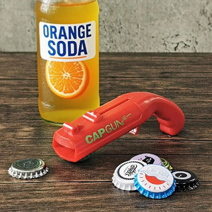 Bottle Opener, Launcher Shooter, Funny Shooting Gun, Creative Bottle Opener for Party Games, Family Parties, Outdoor Barbecue LM