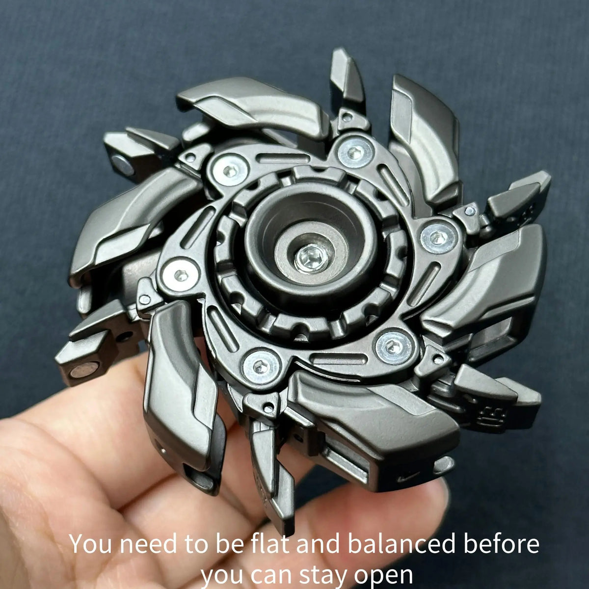Fidget Spinner Toy, 1 Count Metal Design Stress Relief Toy, Stress Reliever, Open Armor Spinning Top Fidget Toy, Hand Spinner Toy for Adults, Metallic Finger Spinner, Fidget for Anxiety, Fidget Item