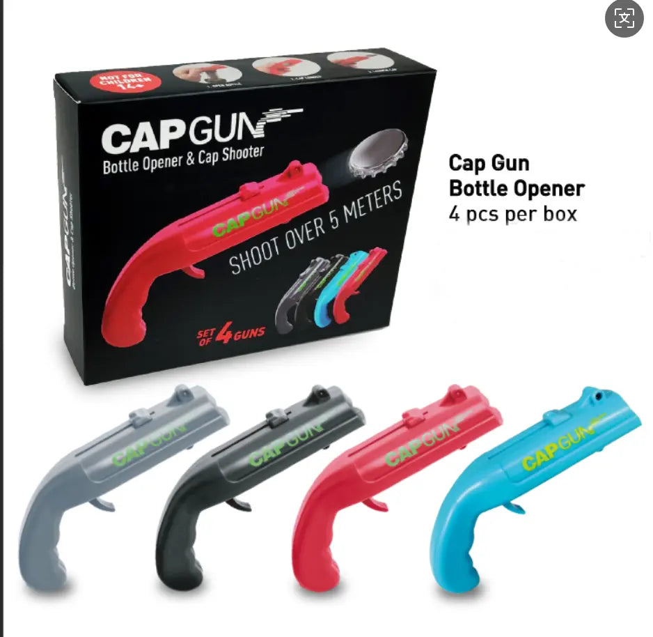Bottle Opener, Launcher Shooter, Funny Shooting Gun, Creative Bottle Opener for Party Games, Family Parties, Outdoor Barbecue LM