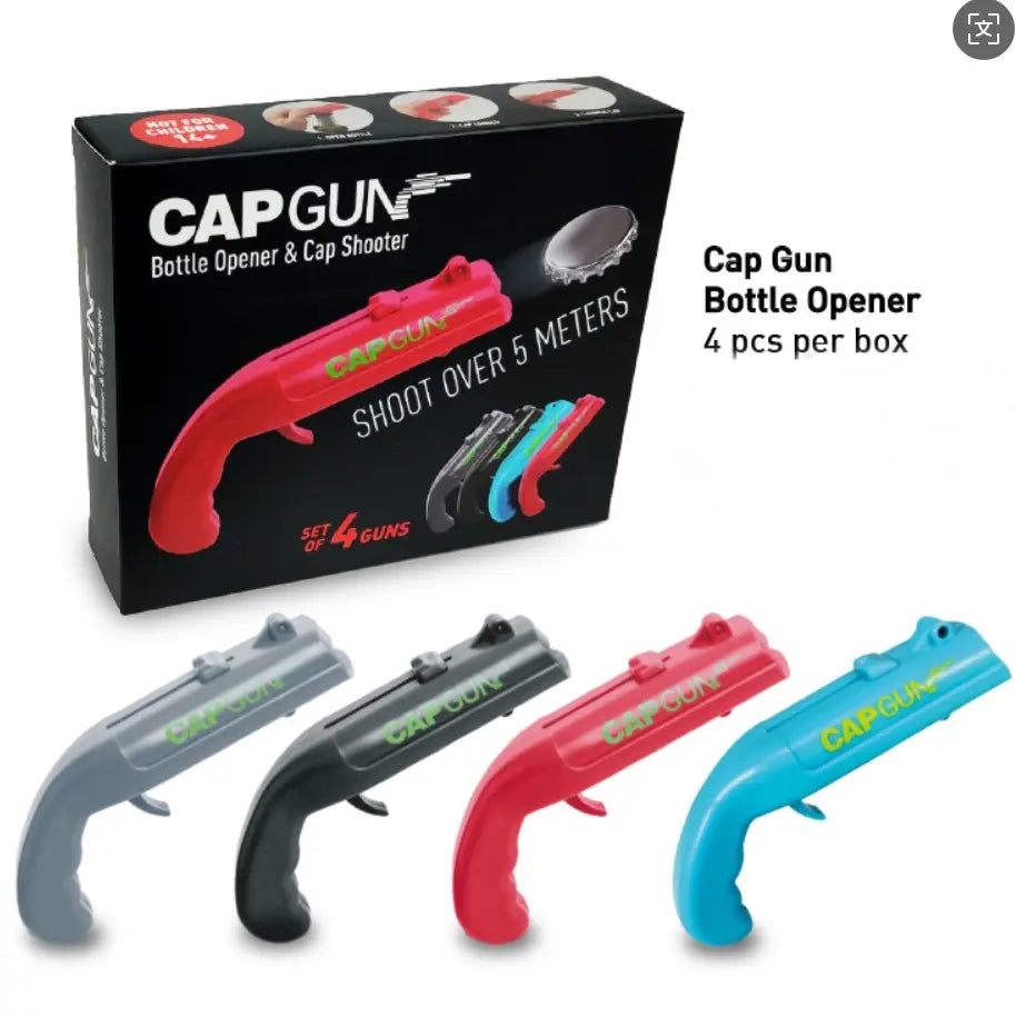 Bottle Opener, Launcher Shooter, Funny Shooting Gun, Creative Bottle Opener for Party Games, Family Parties, Outdoor Barbecue LM
