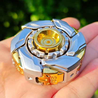 Fidget Spinner Toy, 1 Count Metal Design Stress Relief Toy, Stress Reliever, Open Armor Spinning Top Fidget Toy, Hand Spinner Toy for Adults, Metallic Finger Spinner, Fidget for Anxiety, Fidget Item